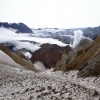 Вход в кратер вулкана Мутновская сопка
