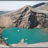 Кислотное озеро в кратере вулкана Горелый