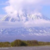 Вид на Корякский вулкан с Елизовского аэропорта
